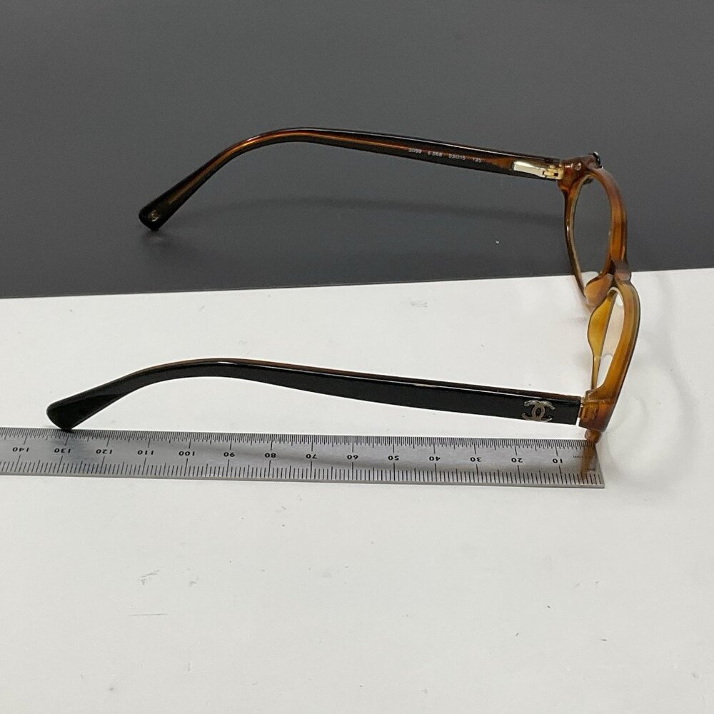 CHANEL 3099 Eyeglasses in color 568 Black Brown 53 [] 15 -135 Rare Htf - Picture 11 of 12